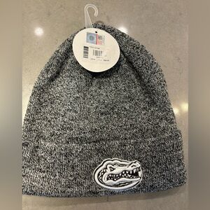 Grey Florida Gators football beanie winter hat